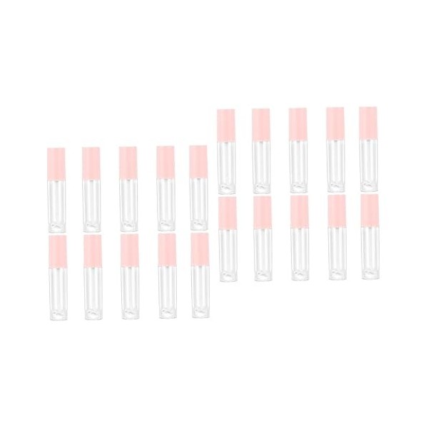 POPETPOP 20 Pièces Tube De Brillant à Lèvres Rond Brillant à Lèvres Brillant à Lèvres Noir Bouteille De Baume à Lèvres Tube D