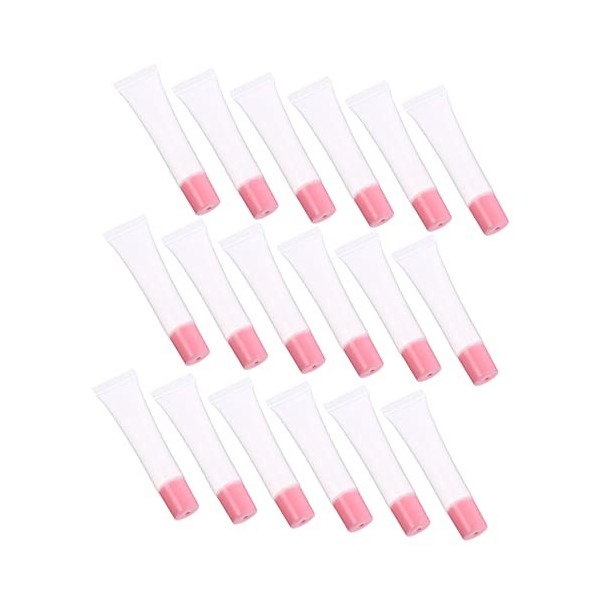 FRCOLOR Lot de 50 tubes de gloss à lèvres - Tube de pommade à lèvres - Bouteille de gloss à lèvres - Rechargeable - Tube déc