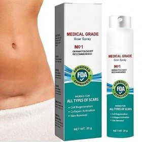Spray Délimination Des Cicatrices Spray Anti Cicatrices Corps Spray De Soin Des Cicatrices Pour Chéloïdes, Césarienne, Verge