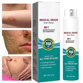 Spray Délimination Des Cicatrices Spray Anti Cicatrices Corps Spray De Soin Des Cicatrices Pour Chéloïdes, Césarienne, Verge