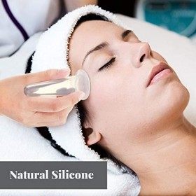 8 Pièces Silicone Kit de Ventouses de Massage, Ventouses Anti Cellulite, Silicone Massage Cups Soins, Set de Thérapie de Vent