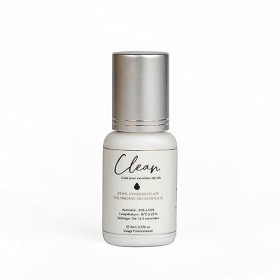 Colle Clean transparent pour extensions de cils/séchage 0.3 à 0.5 sec.| 5ml / Rétention 8 semaines/Adhésif pour cils
