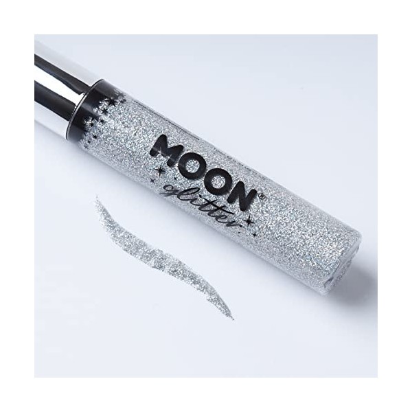 Moon Glitter - Eye-liner à paillettes holographique - 10ml - Pour des styles dyeux hypnotisants - Assortiment de 8 couleurs