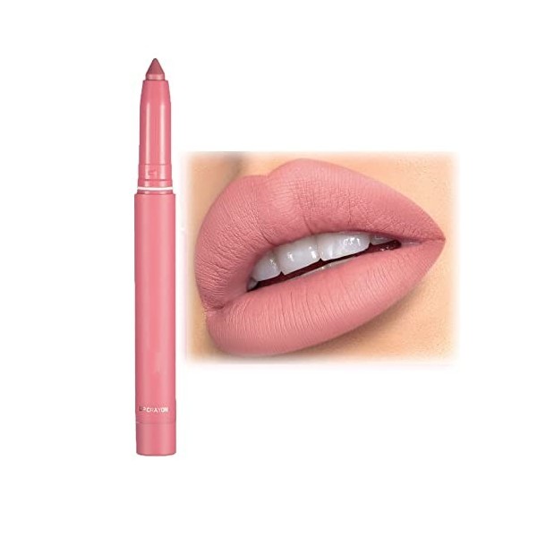 12 Color Rotating Sharpenable Matte Lipstick Pencils, Lipstick Matte,Lip Crayon,Lipstick Pencil Set Matte Waterproof Long Las