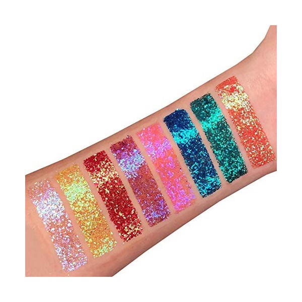 Shaker brillant iridescent par Moon Glitter Paillette Lune – 100% de paillettes cosmétique pour le visage, le corps, les on