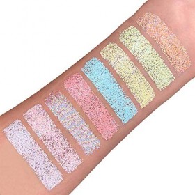 Secoueurs à paillettes pastel par Moon Glitter Paillette Lune – 100% de paillettes cosmétique pour le visage, le corps, les