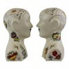 Phrenology Head Book Ends 2/4 