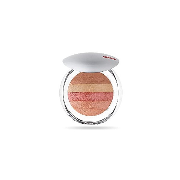 Pupa Milano Luminys Baked All Over Illuminating Blush-Poudre 06 Coral Stripes pour Femme 0,32 oz 9.46 ml