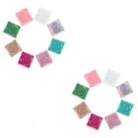 FRCOLOR Boîte À Cils Carrée De 16 Pièces Valise DEmballage De Cils En Plastique Porte-Étui Pour Faux Cils Organisateur De Ci