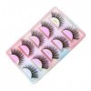 UAMOU Cils de vison en vrac 5 paires de Faux Cils longs naturels Cilios vison 3D Faux Cils maquillage Cils moelleux maquillaj