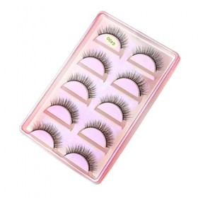 UAMOU Cils de vison en vrac 5 paires de Faux Cils longs naturels Cilios vison 3D Faux Cils maquillage Cils moelleux maquillaj