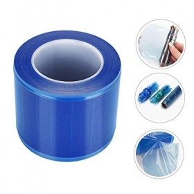 Beaupretty 1 Rouleau 1200 Pièces Film De Protection Film Barrière Bleu Film Barrière Bande Film Disolation En Plastique Film