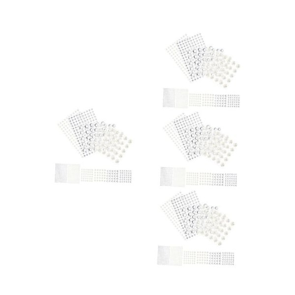 Angoily 48 Feuilles De Strass De Beauté Autocollants Pour Le Corps Et Les Yeux Autocollants En Strass Pour Le Visage Autocoll