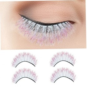 Housoutil 15 Paires De Faux Cils Colorés Cils Colorés Faux Cils DHalloween Extensions De Faux Cils Faux Cils Avec Cils De Co