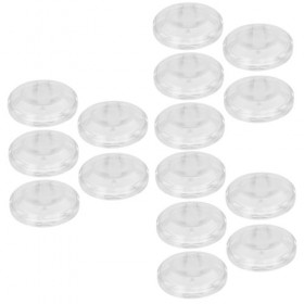 POPETPOP 15 Pièces Boîte Ronde Faux Cils Étui à Cils Voyage Étui De Rangement Pour Cils Contenant Transparent Pour Faux Cils 