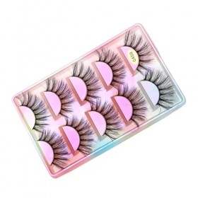 UAMOU 10 Styles 2/5/10/20/30/50/100 boîtes 3D cils de vison 5 paires naturel individuel vison faux cils Kit de maquillage Cil