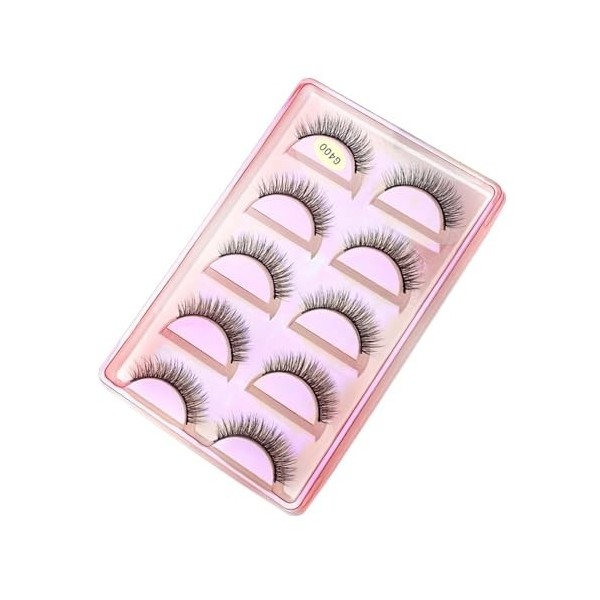 UAMOU 10 Styles 2/5/10/20/30/50/100 boîtes 3D cils de vison 5 paires naturel individuel vison faux cils Kit de maquillage Cil