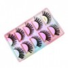 UAMOU 10 Styles 2/5/10/20/30/50/100 boîtes 3D cils de vison 5 paires naturel individuel vison faux cils Kit de maquillage Cil