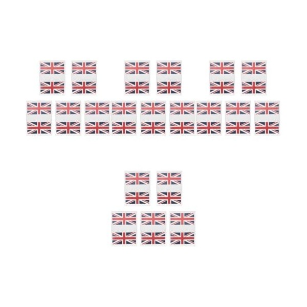 POPETPOP 20 Ensembles Fans Royaume-uni Sticker De Drapeaux Du Jubilé De La Reine Drapeau Britannique Stickers Union Jack Stic