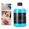 Savon bleu pour tatouage - 500 ml - Savon neutre - Solution de nettoyage pour tatouage et tatouage