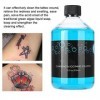 Savon bleu pour tatouage - 500 ml - Savon neutre - Solution de nettoyage pour tatouage et tatouage