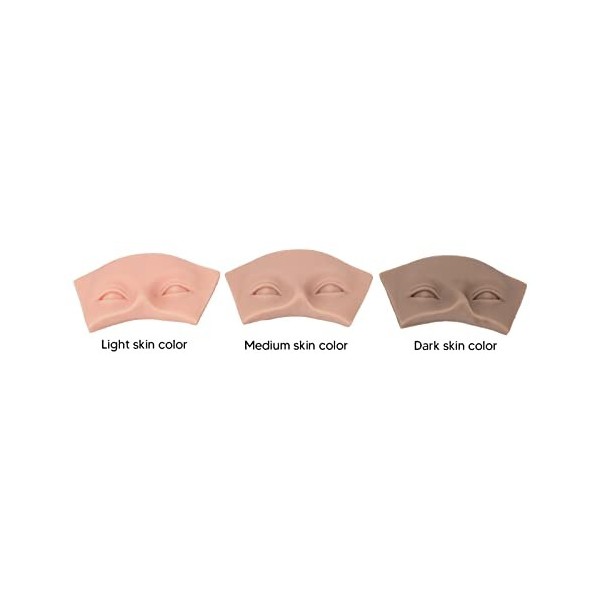 Peaux De Pratique De Tatouage, 3 Pièces Planche De Pratique De Maquillage des Yeux En Silicone Réaliste 3D Planche De Pratiqu