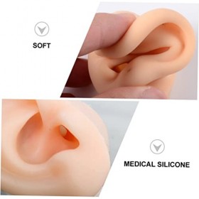 POPETPOP 4 Pièces Modèle Doreille Échantillon Doreille Artificielle Modèles Doreille Douce Trousse Doreille Percer Lorei