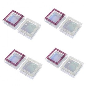 POPETPOP 8 Pièces Boîte à Cils De Fenêtre Caisse Rangement Plastique Boite Plastique Boite Rangement Plastique Recourbe-cils 