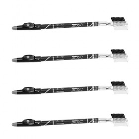 FOMIYES 20 Pcs Crayon À Sourcils Deux-En-Un Outils De Traction De Fil Eye-Liner Marron Outils Pour Dame Stylos À Sourcils Cra