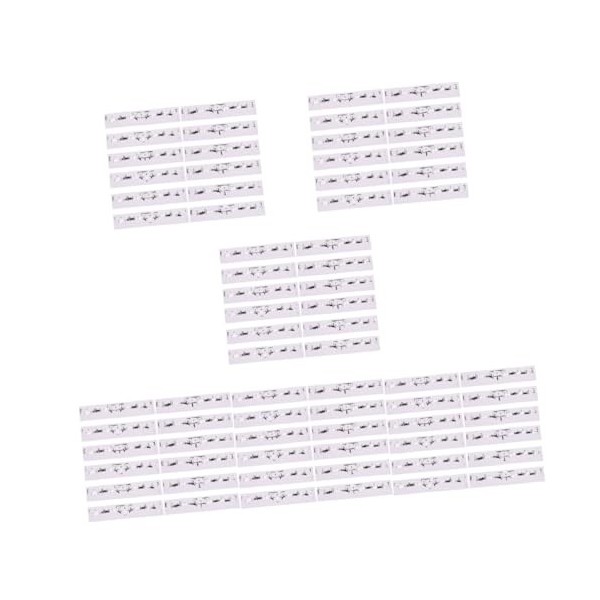 FRCOLOR 300 Pièces Règle Jetable De De Sourcil Règle De Positionnement Des Sourcils Règle à Sourcils Jetable Lame Rasoir Cray