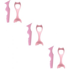 Didiseaon 6 Pièces Eye-liner Bouclier De Mascara Aide Au Maquillage Des Yeux Pochoirs à Sourcils Protège-cils Mascara Règle D