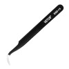 LASHVIEW Vetus Anti-static ESD Curved Pointed Perfect Craft Fine Angled Removal Stainless Steel Tip Curved Tweezers For Profi