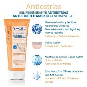 Anti-Vergetures Yacel | Arrête, Répare et Prévient la Formation des Vergetures | Approprié pour Femmes Enceintes et pour la P