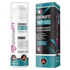 CREMAFIT ANTI-CELL Crème Anticellulite Intensive Forte pour les Cuisses et les Fesses. Gel Thermoactif Effet Chaud Il lutte c