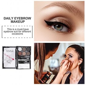 minkissy 4 Ensembles De Poudre À Sourcils Surligneur À Sourcils Pigmenté Fard À Paupières Mat Palettes De Maquillage Kit De P