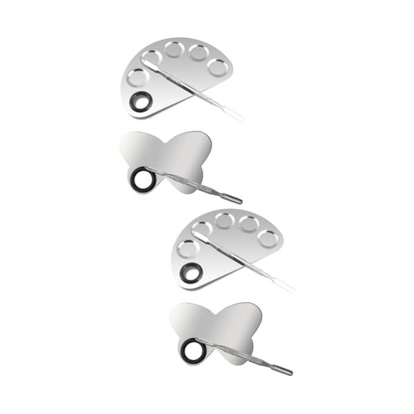 minkissy 6 Pcs Palette De Mélange De Maquillage Outil De Spatule Pour Nail Art Outil De Spatule Outil DArt De Maquillage Pla