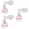 minkissy 3 Pcs Corps Air Bag Poudre Corps Surligneur Poudre Maquillage Poudre Pulvérisateur Corps Paillettes Poudre Scintilla