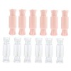 Amosfun 24 Pièces Support De Brillant à Lèvres Bricolage Mini Contenants De Brillant à Lèvres Tube De Gel Pour Les Ongles Tub