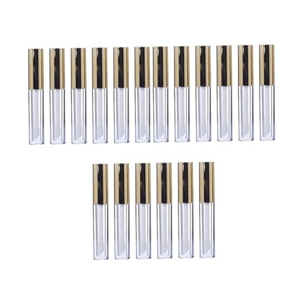 minkissy 36 Pcs Mini Contenants De Baume À Lèvres 10 Ml Tubes De Brillant À Lèvres De Brillant À Lèvres Avec Pinceau À Lèvres