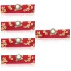 POPETPOP 3 Pièces Boîte De Rangement De Porte- Fleur Couverture De Florale Étui Porte- Cas Rouge en Tissu Voyage Japon