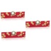 POPETPOP 3 Pièces Boîte De Rangement De Porte- Fleur Couverture De Florale Étui Porte- Cas Rouge en Tissu Voyage Japon