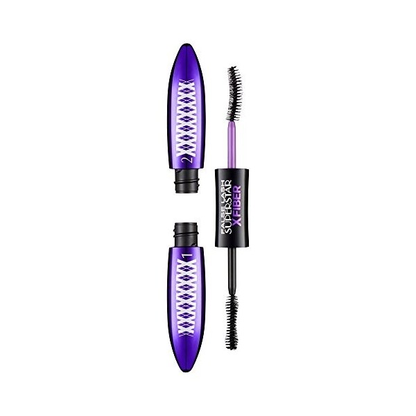 3 x LOreal Paris False Lash Superstar X Fiber Mascara - Xtreme Black