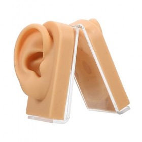 DOITOOL 1 Ensemble Oreille Modèle Mannequin Corps Silicone Oreille Jouet Boucle DOreille Stud Flexible Silicone Souple Oreil