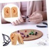 DOITOOL 1 Ensemble Oreille Modèle Mannequin Corps Silicone Oreille Jouet Boucle DOreille Stud Flexible Silicone Souple Oreil