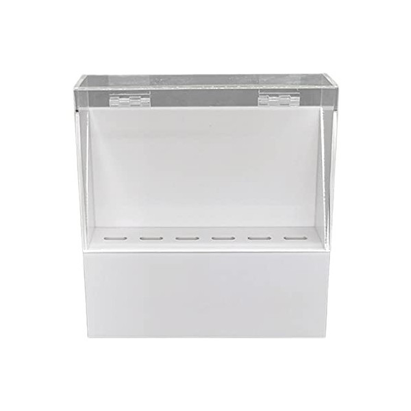 Lot de 2 boîtes de rangement pour extensions de cils - Noir - 14,5 x 4,5 x 16,2 cm