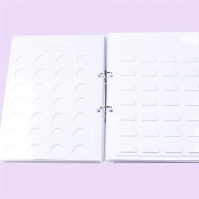 Livre de Rangement de Faux Cils, 70 Paires de Livres, Boîte de Rangement de Faux Cils, Conteneur de Stockage de Faux Cils, Or