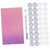 Ipetboom 1 Jeu Boîte De Fard à Paupières De Maquillage Cas Vide De Fard à Paupières Cosmétique Spatule Maquillage Plaque Kit 