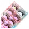 UAMOU Cils en vrac 3D vison cils moelleux doux vaporeux naturel Extension de cils réutilisable Cilios vison faux cils maquill