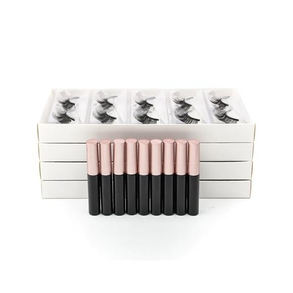 UAMOU 3/20/100 PIÈCES Cils Magnétiques 3D Vison Cils Magnétique Liquide Eyeliner Imperméable Longue Durée Faux Cils Courts Fa