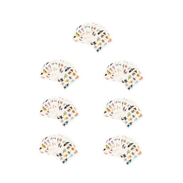 Beaupretty 120 Feuilles Halloween Autocollants Corps Citrouille Autocollants Halloween Art Stickers Halloween Thème Stickers 
